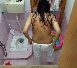 mio cugino ottenendo doccia completa scena