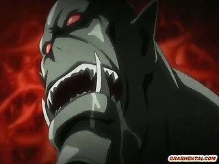 Bigboobs ragazza hentai brutalmente scopata da mostri