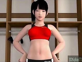 3d beauté avec gros seins en fait baiser dans sa jeune chatte rasée
